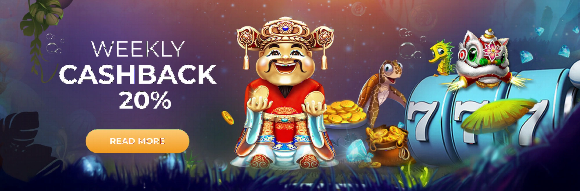 Cashback hebdomadaire de 20% sur Gratorama